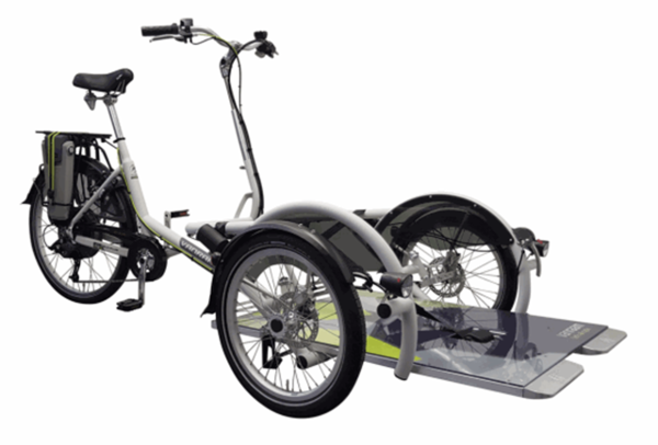 Elektrische deelfiets voor rolstoelgebruikers